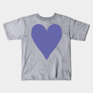 Very Peri Periwinkle Blue Heart Color of the Year 2022 Kids T-Shirt